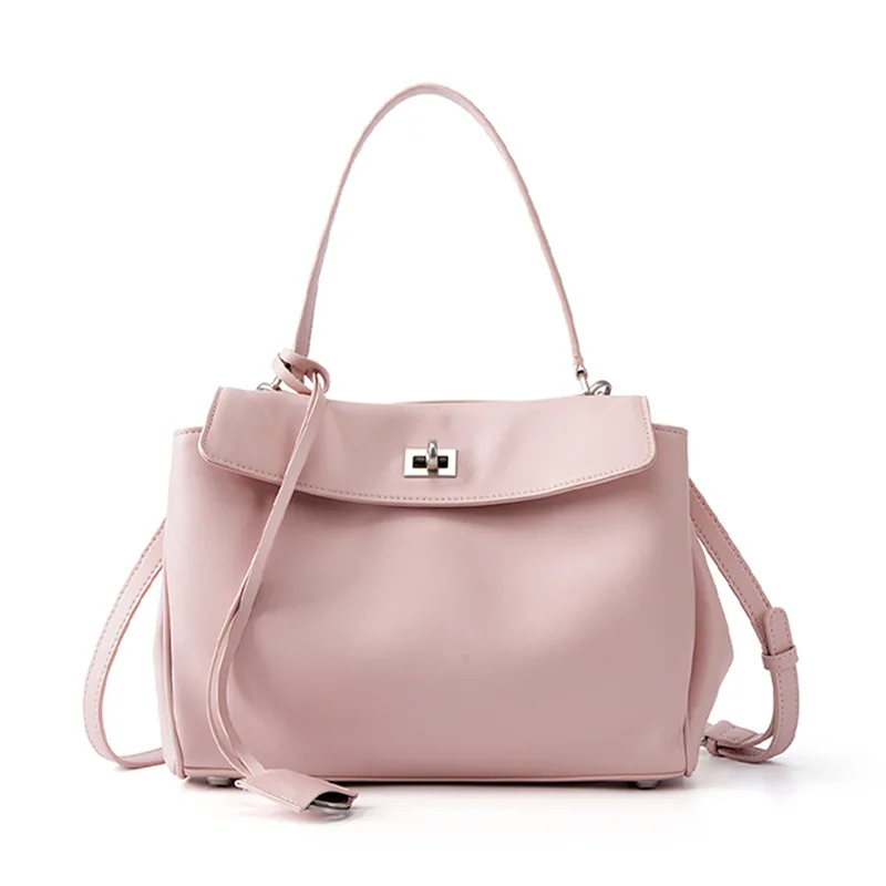 Large Capacity Women's Leather Handbag High-End Single Shoulder Crossbody Tote for Commuting 5