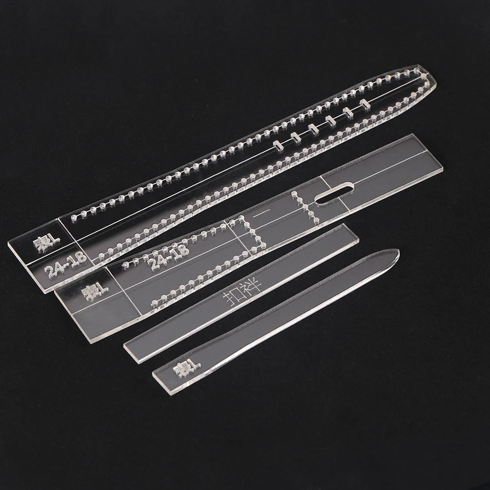 Leather Tools Transparent Acrylic Men's And Women's Watch Strap Template DIY Mold Leather Process Tool Accessories Watch Strap Pattern