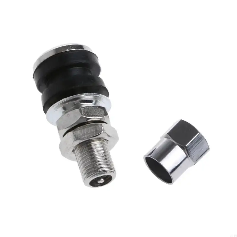 2Pcs Motorcycle Car Bike Bicycles Scooters Easy to Install Wheel Tubeless Tire Valves Nozzle Adapter Tyre Valves Stems