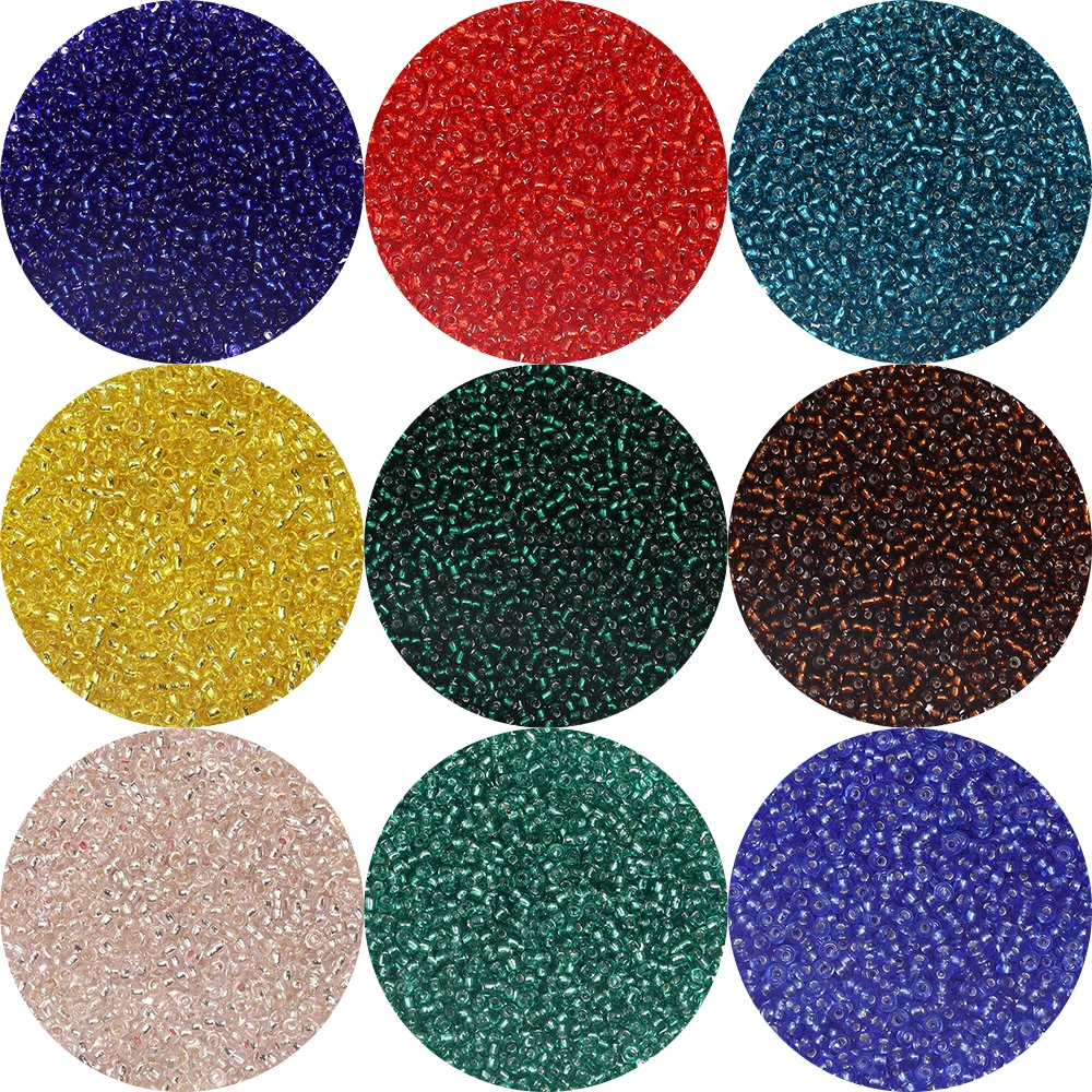2mm Czech Glass Seed Beads Colorful Loose Round Rice Beads For DIY Charms Earrings Bracelet Jewelry Making Supplies 1150/5750Pcs
