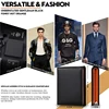 Wallets Mens Slim RFID Blocking Genuine Leather with Coin Pocket  2 Banknote Compartments 10 Credit Card Holders Wallet for Men 4