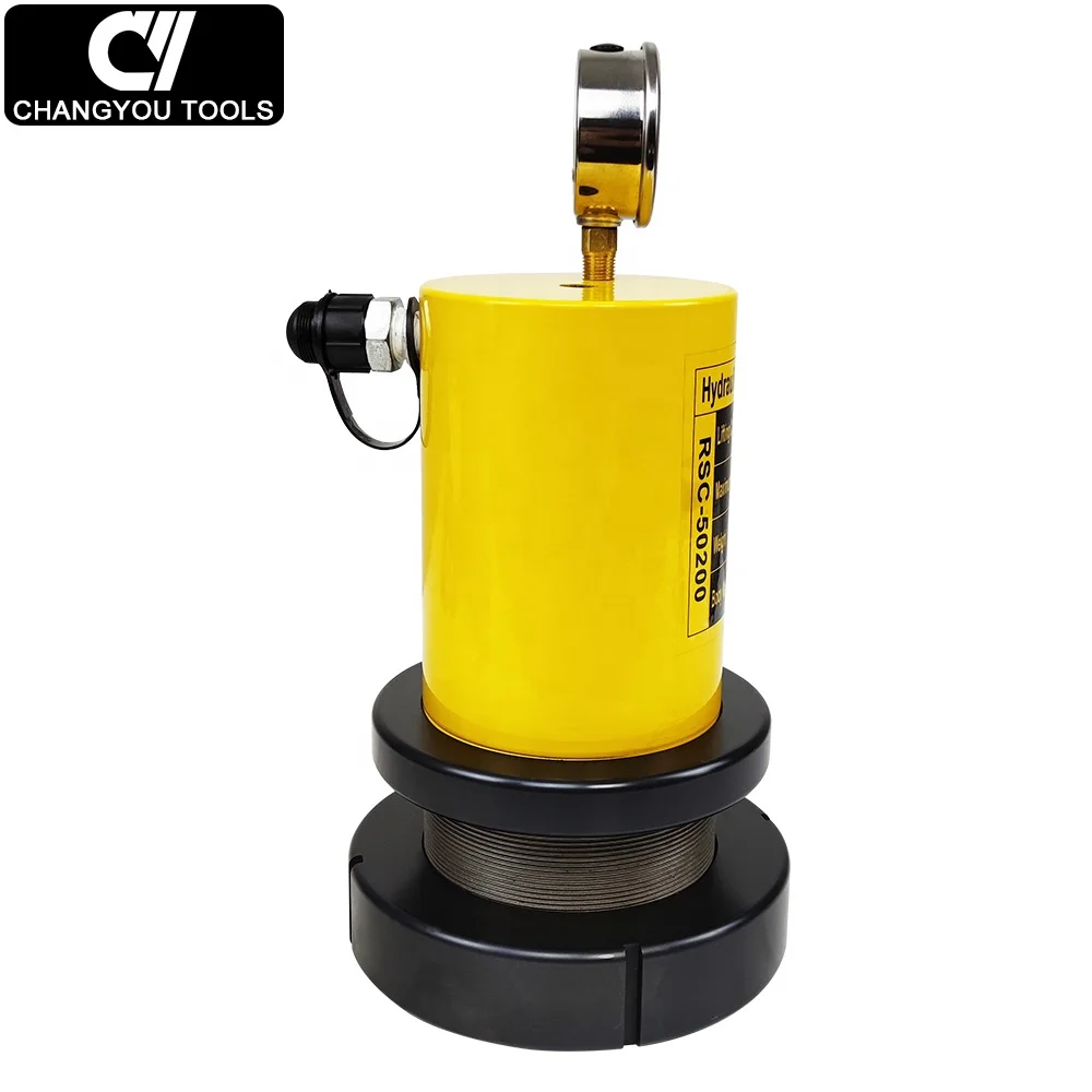 

RSC-50200 50Ton 200mm stroke lock nut hydraulic jack cylinder