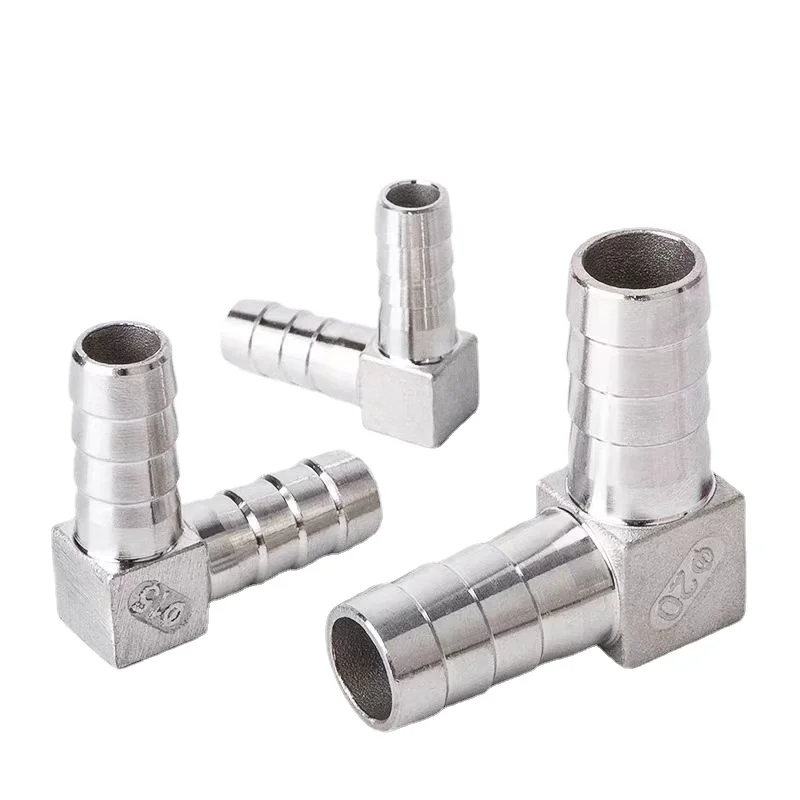 

6/8/10/12/14/15/16/19/20/25/32MM Hose Barb 304 Stainless Steel Elbow Pipe Fitting Coupler Connector Adapter For Fuel Gas Water