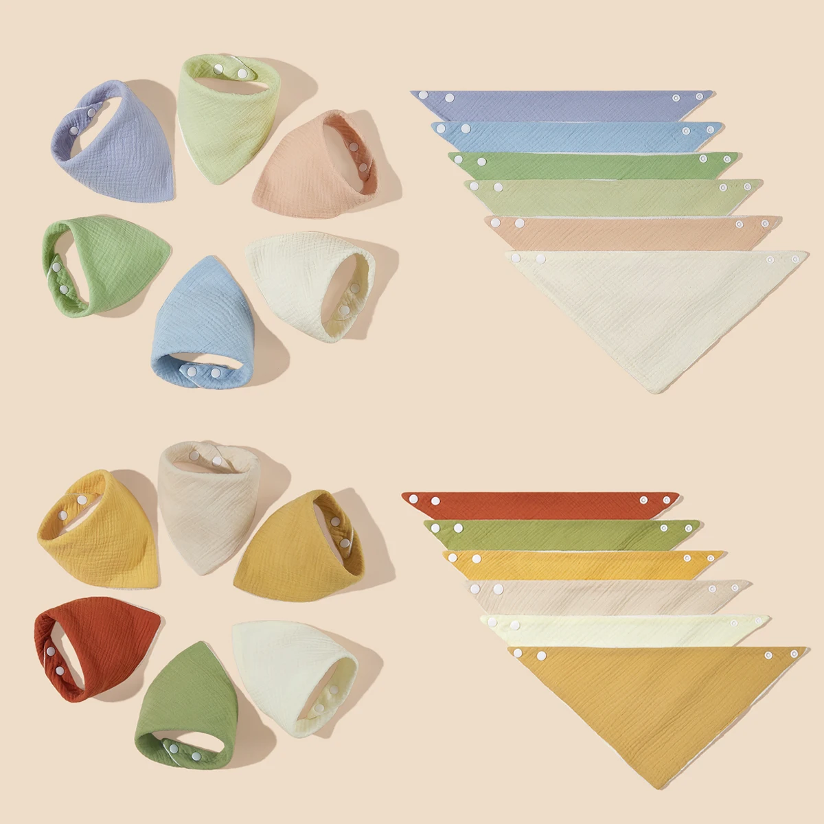 Baby Bandana Drool Bibs Cotton for Unisex Boys Girls Set for Teething and Drooling 6 Pack baby bib cotton bib set cotton bib
