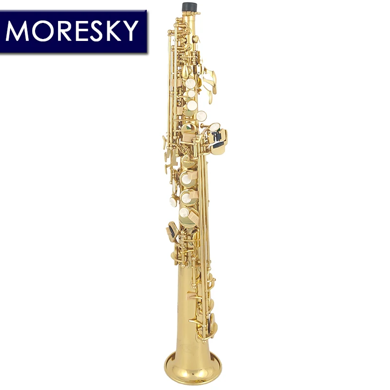 Soprano Saxophone Bb Sax With Hard boxs MORESKY SS-101