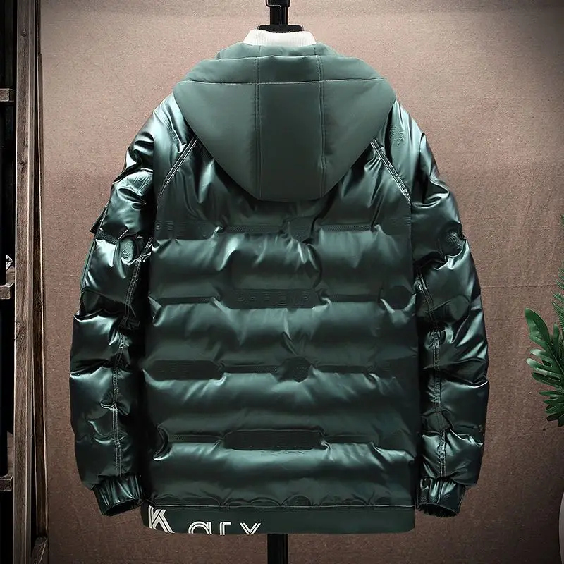 Korean Men's Winter Jackets Free Shipping New White Padded Jacket Men Warm Down Cotton Hooded Man Coat Coats Cold Clothing Hot