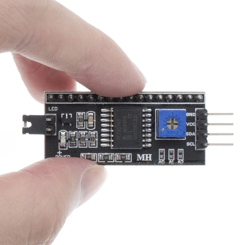 LCD Display Module LCD1602+I2C Module Blue / Yellow Green Screen 16x2 Character LCD Display PCF8574T PCF8574 IIC I2C Interface 5V for arduino