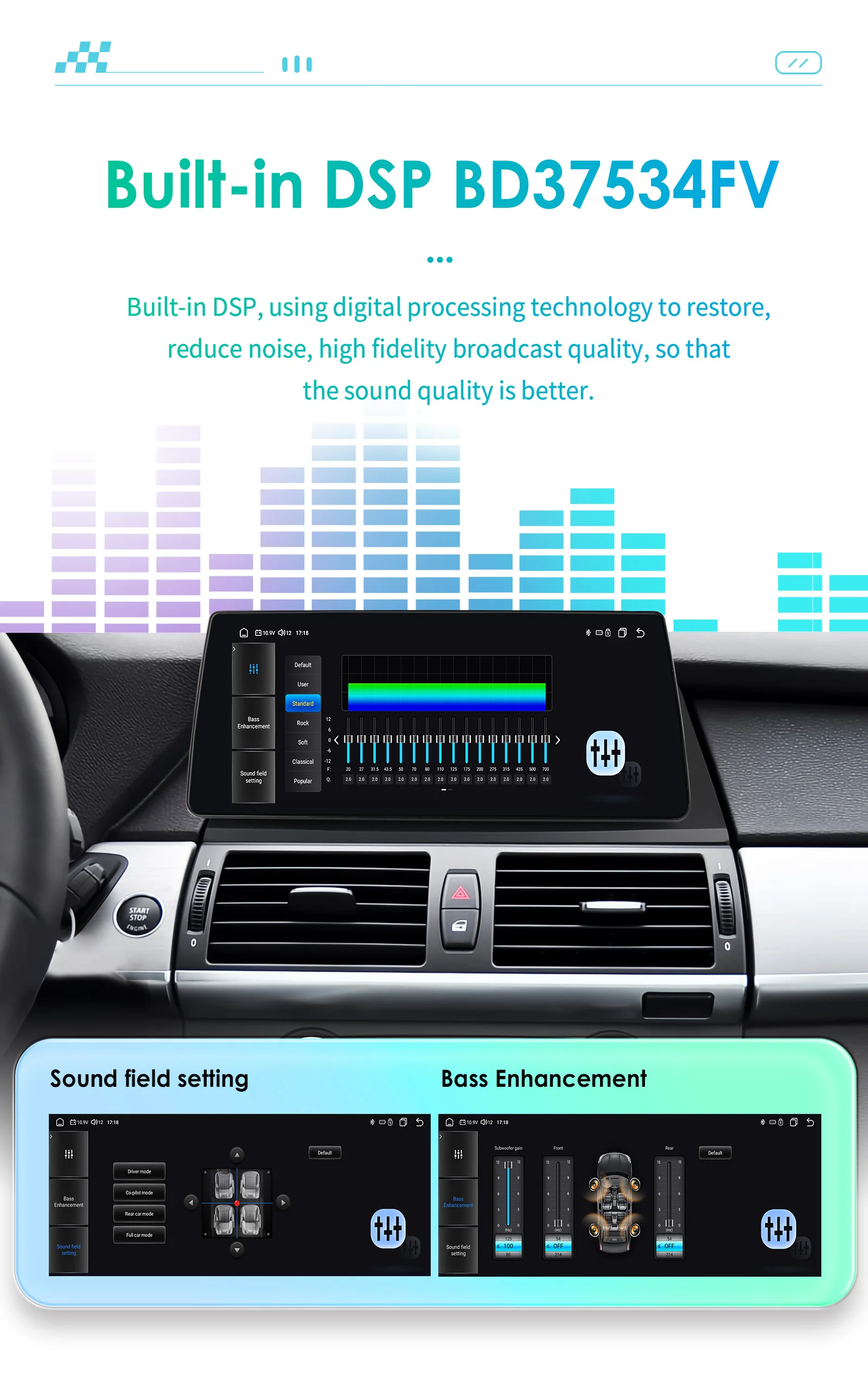 Hizpo Android Autoradio for BMW X5 E70 X6 E71 CCC CIC 2007 - 2013 UI8581 Intelligent Multimedia GPS RDS DSP Android Auto CarPlay