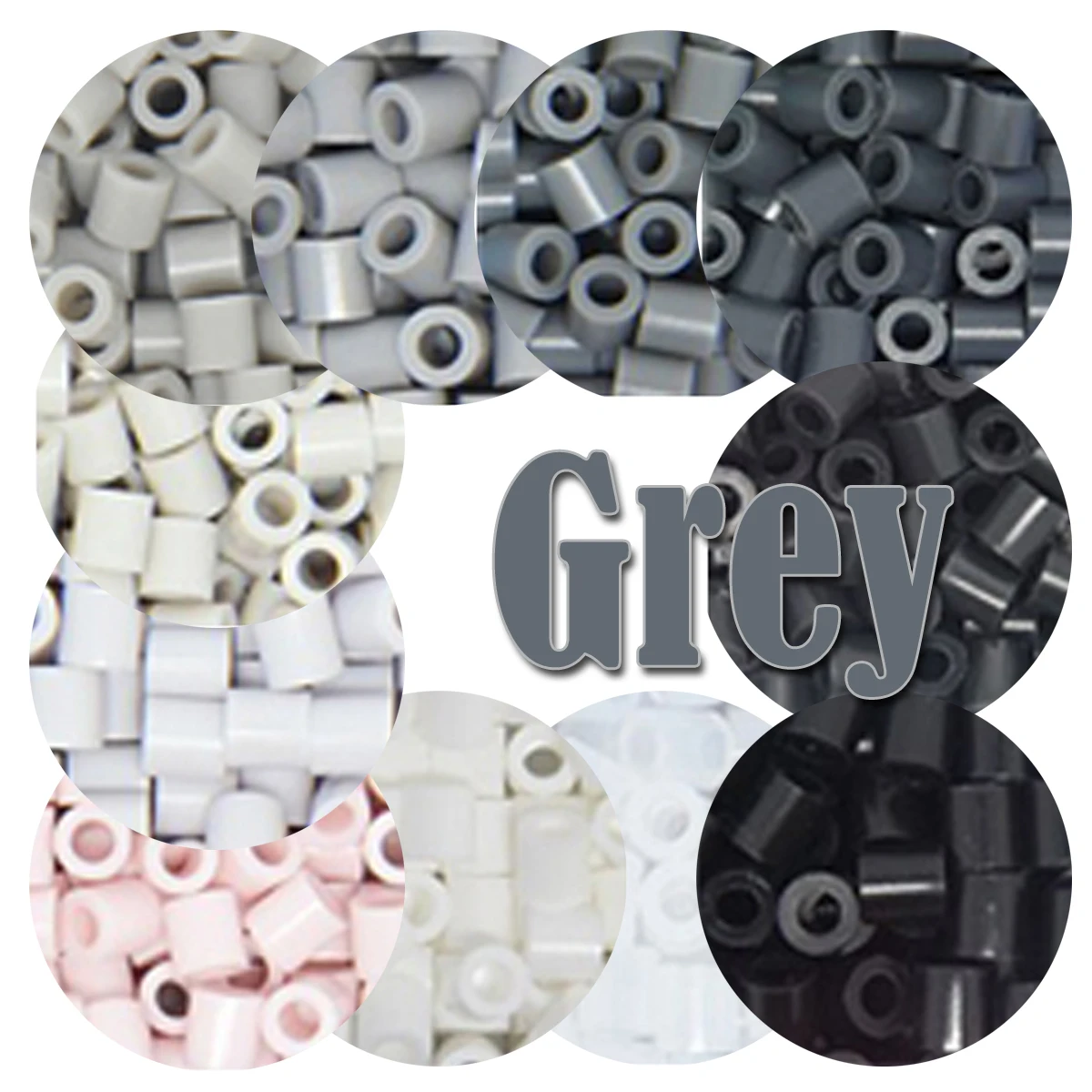 Grey Color 5mm 1000PCS YantJouet Hama Beads for Kids Iron Fuse Beads Diy Puzzles Pixel Art Gift Children Toy hama kids