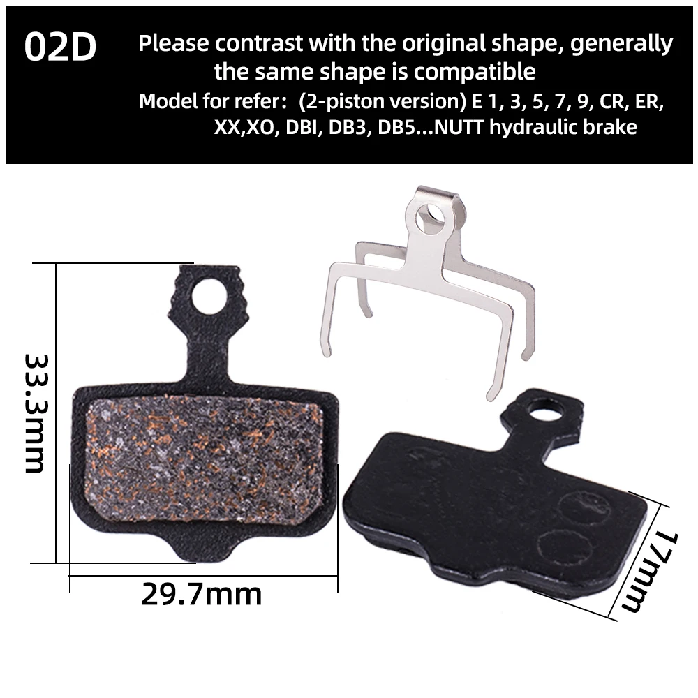 Ztto 4 paare mtb fahrrad halb metallische/voll metallische bremsbeläge für avid elixier r/cr/CR-MAG/e1/e3/e5/e7/e9/x0/xx/db1/db3/db5 nutt – Detail 5