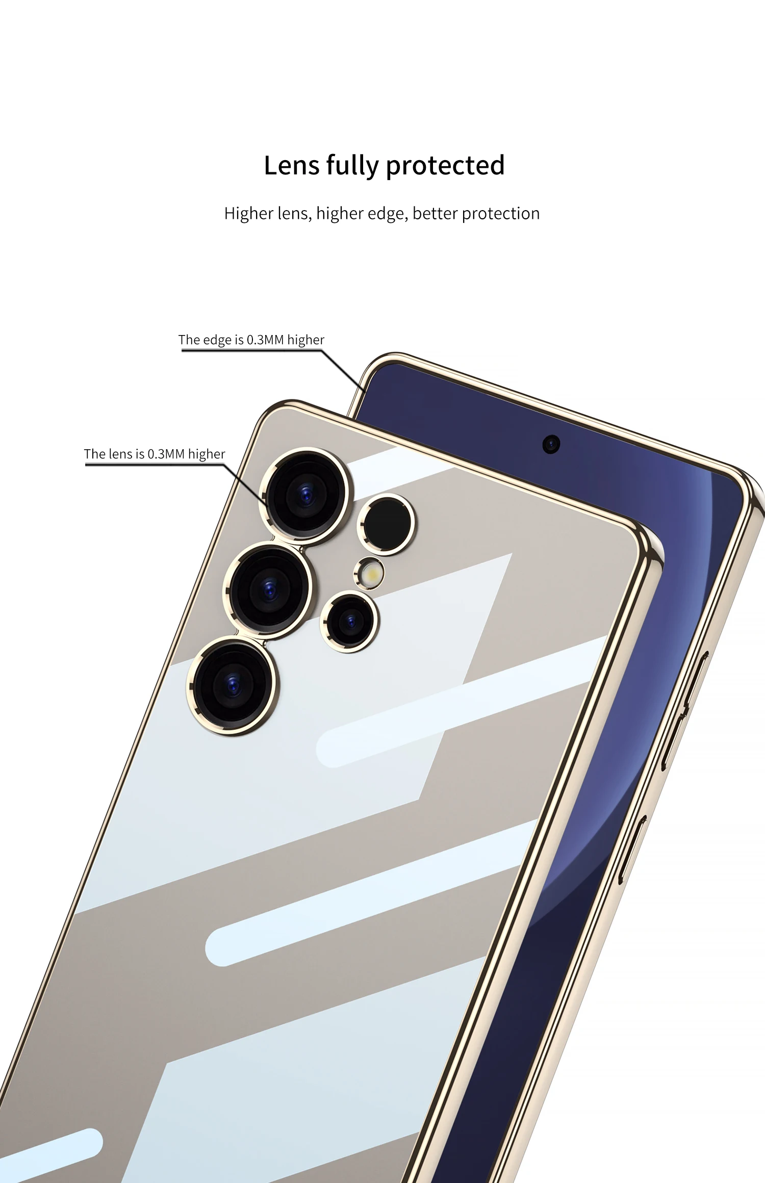 Luxury Plating Clear Silicone Case for Samsung Galaxy S25 Ultra Shockproof Soft
