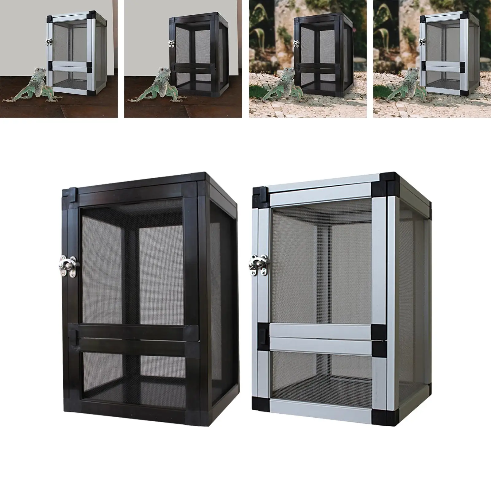 Breeding Box Reptile Tanks Air Screen Cages Reptiles Habitat Reptile Cage for Bearded Dragon Turtles Chameleons Gecko Gerbils Breeding Box Reptile Tanks Air Screen Cages Reptiles Habitat Reptile Cage for Bearded Dragon Turtles Chameleons Gecko Gerbils