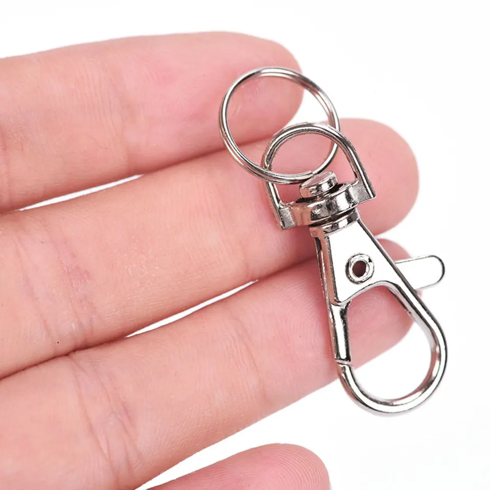 28Pcs Lobster Claw Clasps For Keychains,7Colors Swivel Clasps Hook Metal Lobster Claw Clasps Hook Flat Split Rings Swivel Trigger Clips Large Lobster Cla