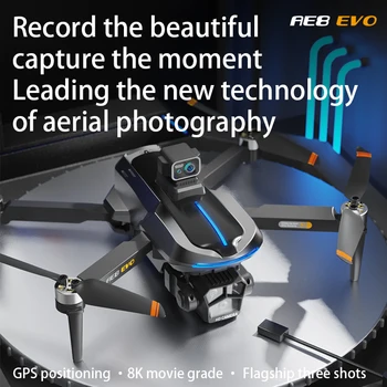 With Dual Camera Positioning Aerial Photography Laser Obstacle Avoidance Four Axis Aircraft AE8 EVO Drone 4K Professional GPS