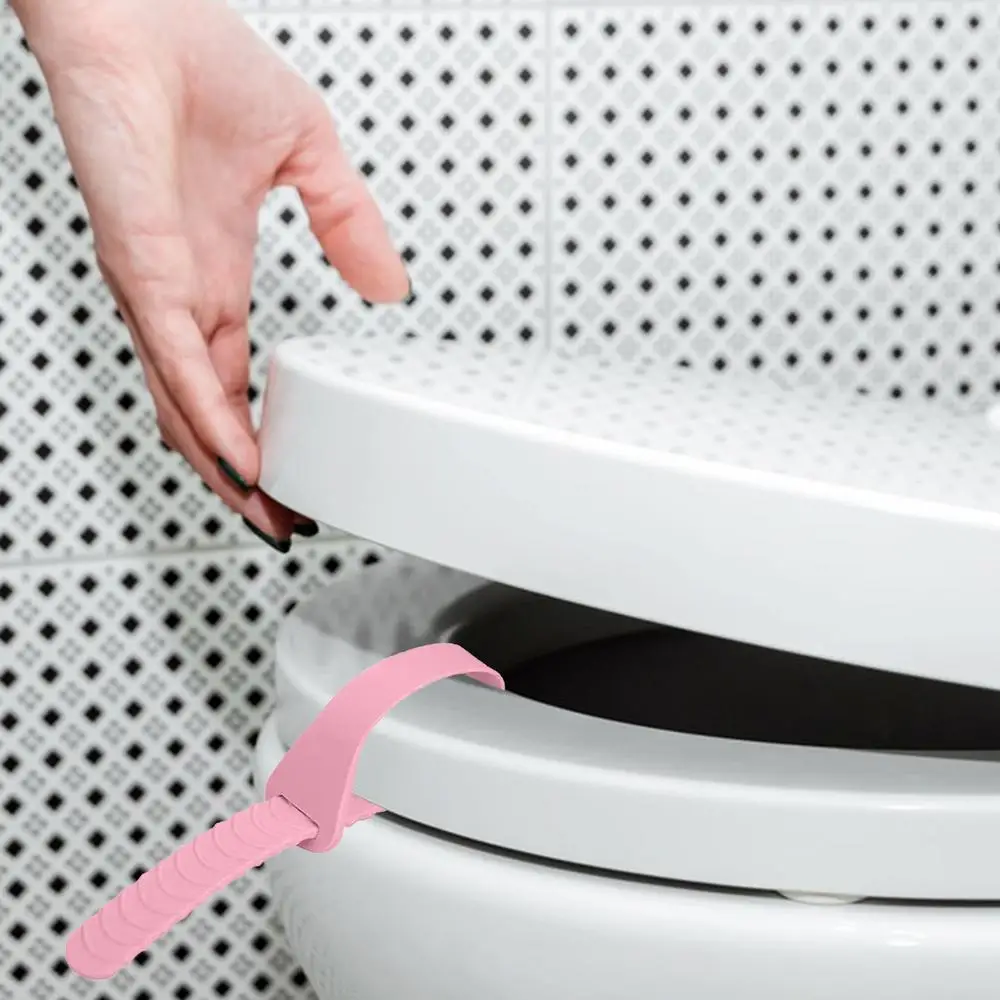 Description Picture 4 of itemSilicone Toilet Seat Handle Sanitary Toilet Seat Lifting Handle Free Adjustment Avoid Touching Toilet Seat Bathroom Accessories