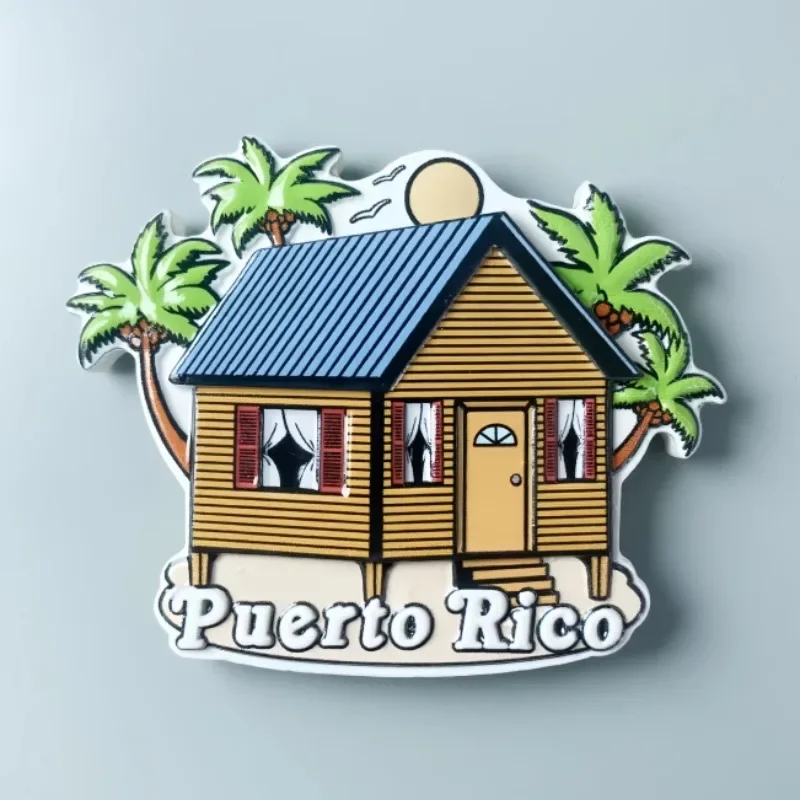 

Puerto Rico Travelling Souvenirs United States Fridge Magnets Home Decor Wedding Gifts Whiteboard Magnetic Stickers