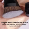 MAANGE 4pcs Main Makeup Brushes Set Flat Top Foundation Brushes Angled Contoured Brush Dense Bristle Face Makeup Tool for Beauty 5