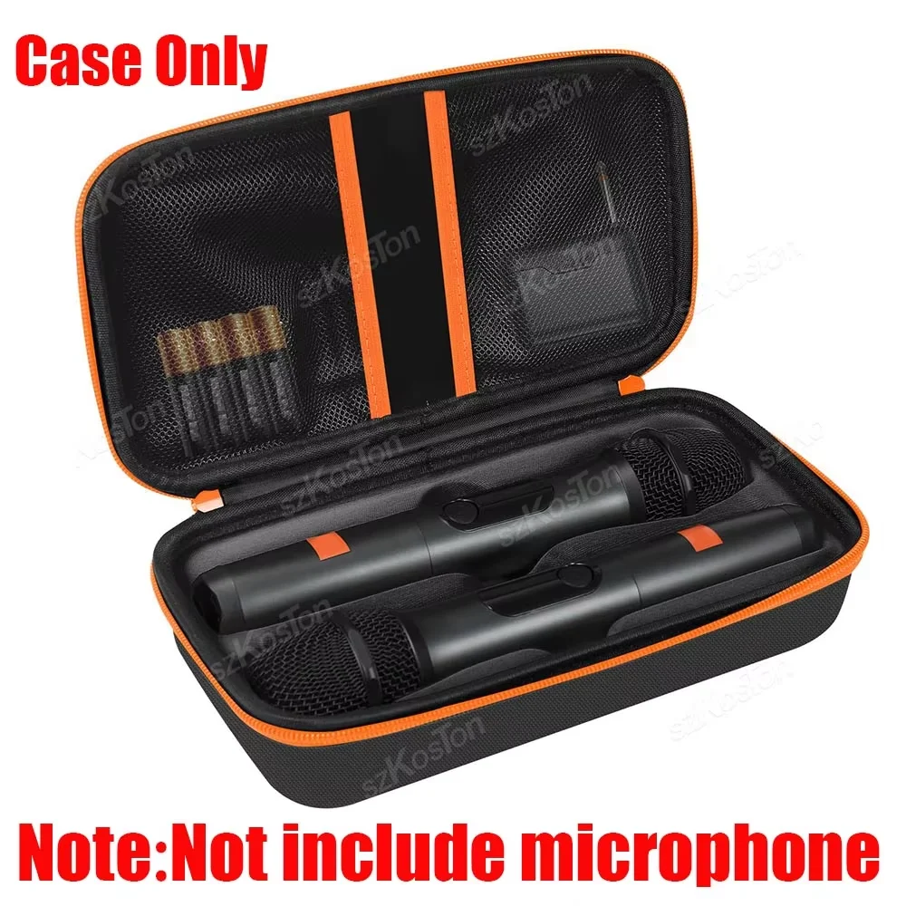 Portable EVA Wireless Microphone Storage Bag & Carrying Case