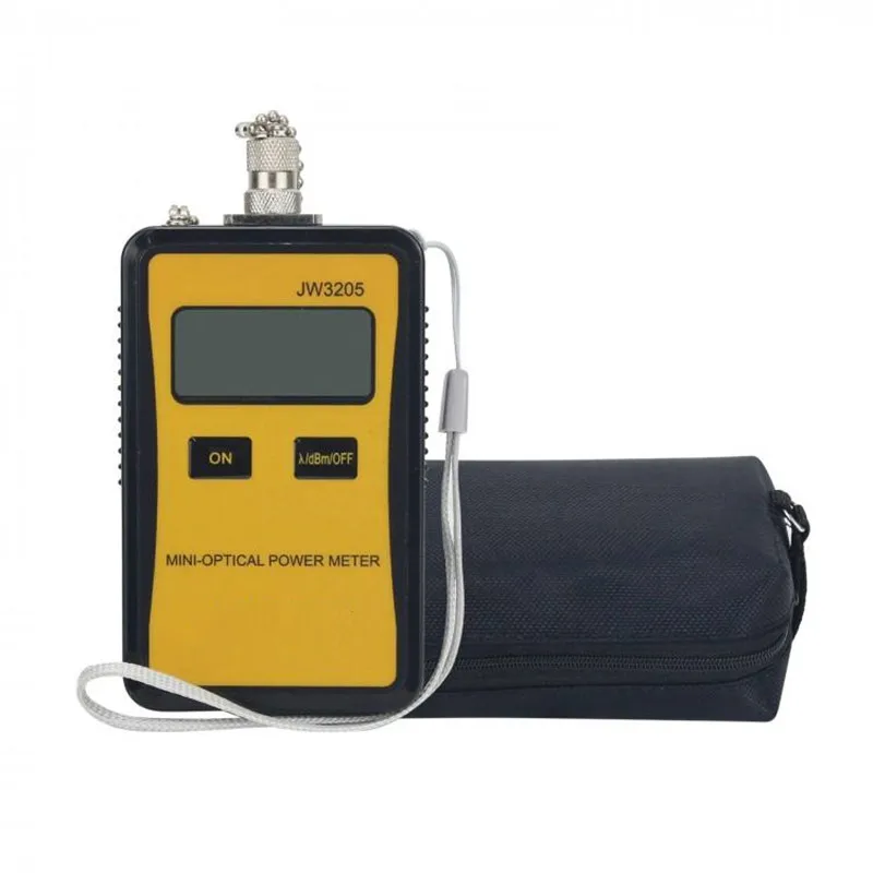 

JW3205 Mini Optical Power Meter 800-1600NM Handheld Fiber Optic Power Meter with Optional Interfaces