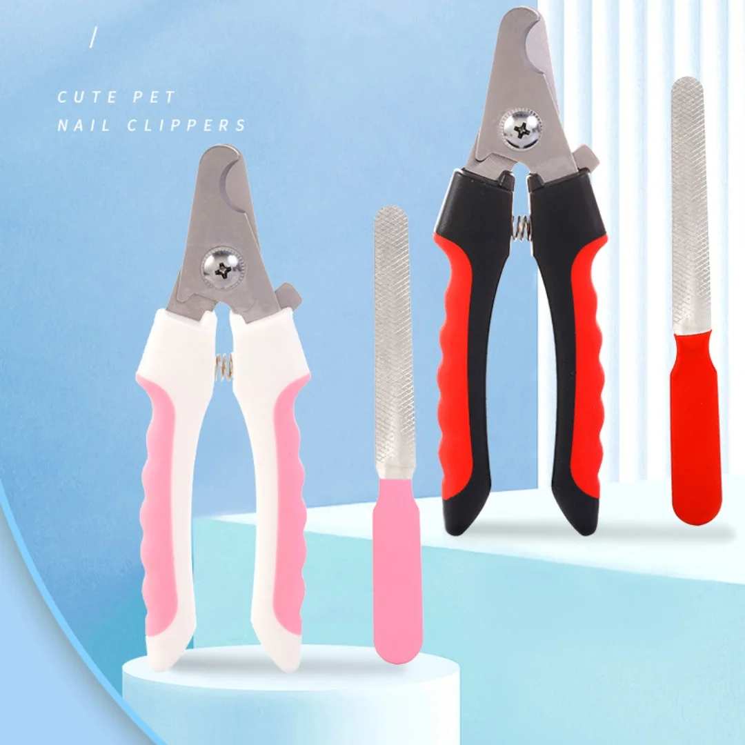 Professional Pet Cat Dog Nail Clipper Cutter with Sickle Stainless Steel Grooming Scissors Clippers for Pet Claws Dog Supplies