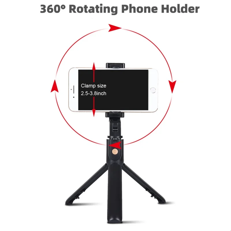 K10 Bluetooth Wireless Selfie Stick Mini Tripod Extendable Monopod