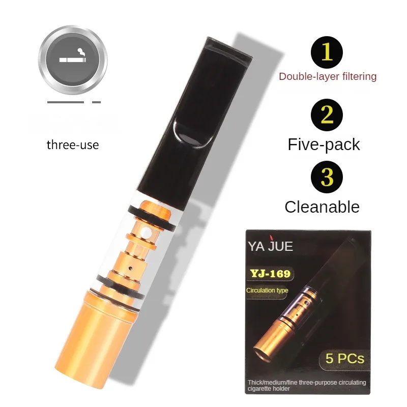

New Clip Multifunction Tobacco Filter Portable Tar Filtration Smoke Mouthpiece Remove to Clean Healthy Hookah Pipe Smoking Tool