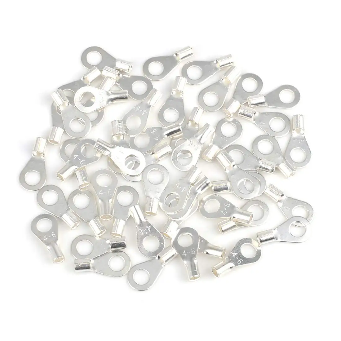 

OT4-6 Ring Terminals Non-Insulated Uninsulated Crimp Wire Connector 50pcs