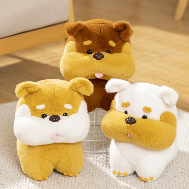 

18-32 см, 2024 г., новинка, популярная мультяшная искусственная собака с языком, мягкие животные, плюшевые кавайные подушки, подарки для студента