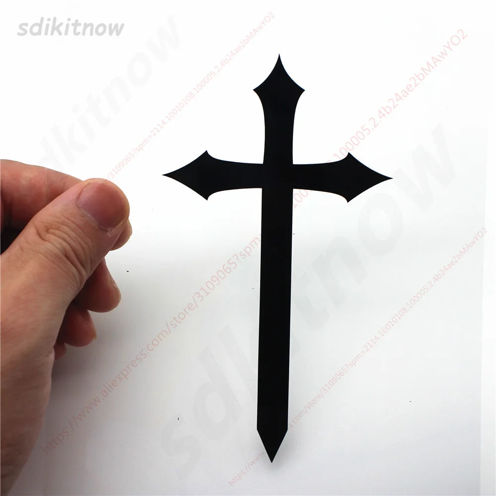 

Vintage Christ Cross Sticker Vinly Decal Car Door Window Wall Decoration Styling Accessories