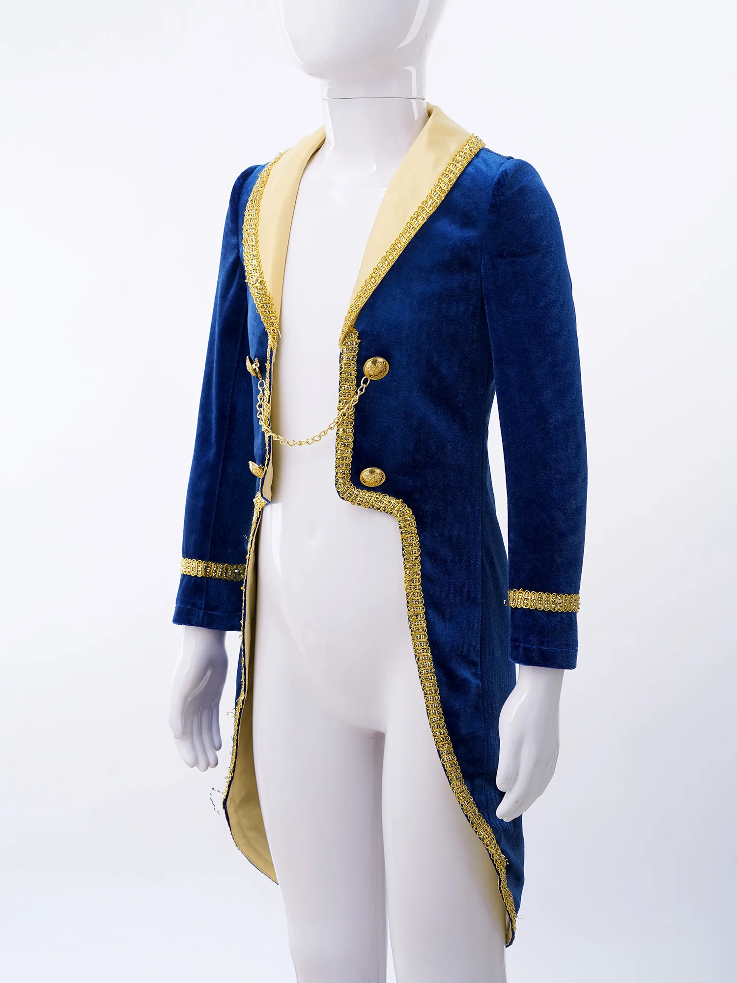 Kids Boys Turn-Down Collar Tuxedo Jacket Costume Halloween Cosplay Birthday Theme Party Tailcoat Dress Up Clothes kids cosplay costume