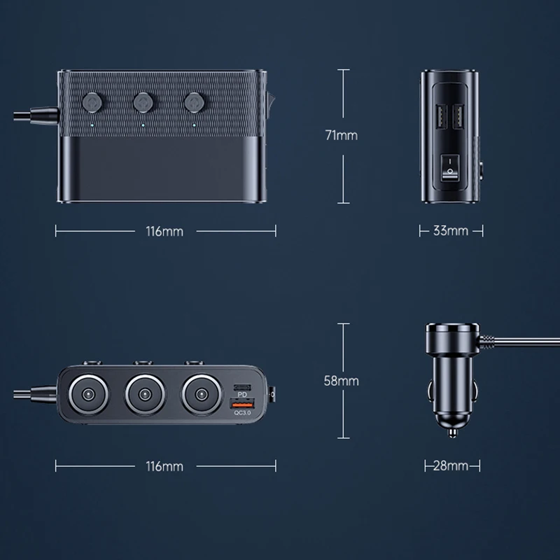  ڵ  12V 24V 4    Ƽ  ڵ , ڵ   USB ڵ 