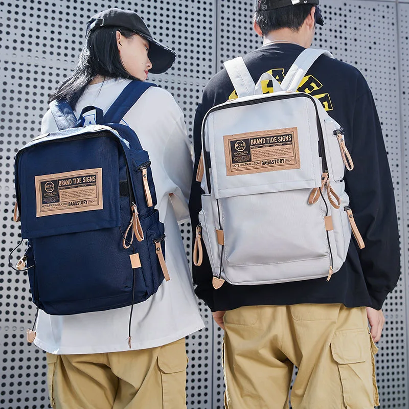 Large-capacity Fashion Fashion Travel Casual Japanese Korean Version of The Versatile Schoolbag for Men and Women