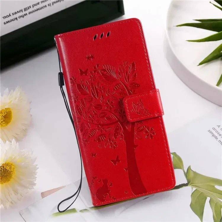 Elegant Leather Flip Stand Wallet Phone Case Cover