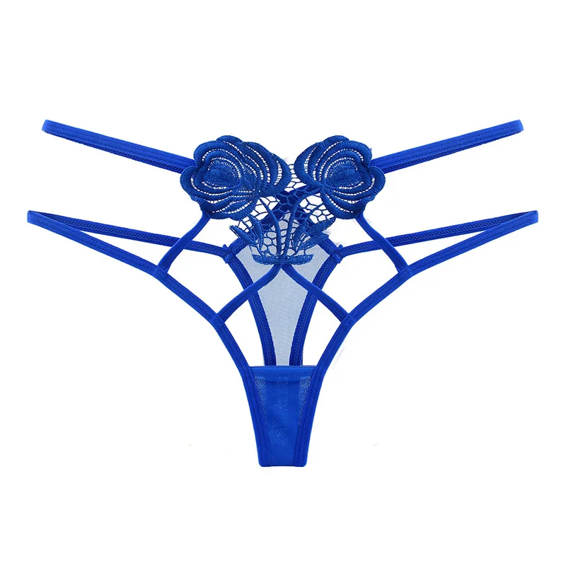 

T-Back Panties Women's Sexy Lace Erotic Lingerie Ladies Floral Thong Intimate Underwear Female G-String Tanga Hollow Out Briefs