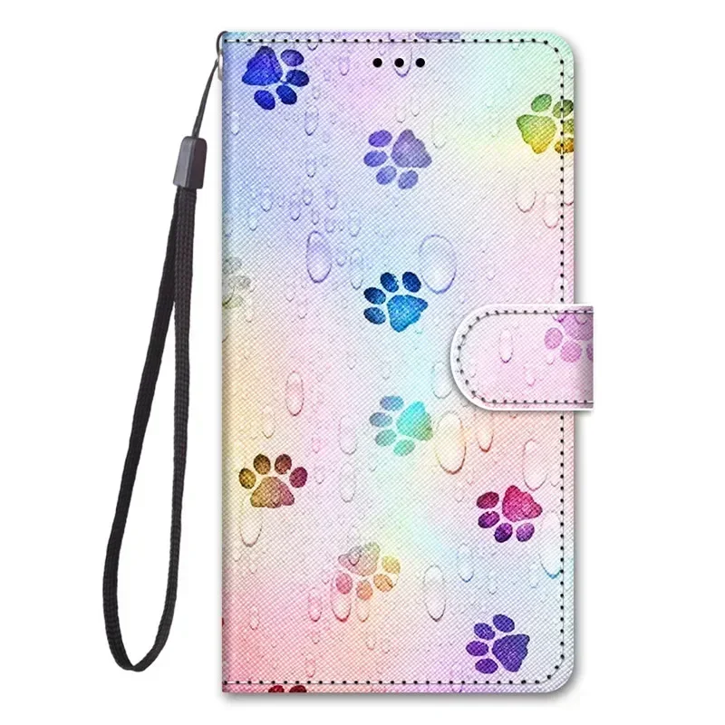 Animal Painted Wallet Book Stand Case - Stylish Phone Cover