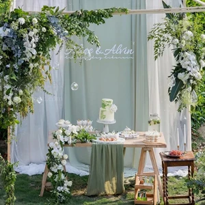 

Rectangle Wedding Arch Birthday Party Metal Balloon Frame Backdrop Stand 5.9ft, 44"X23"X70" Arch Stand Free Standing