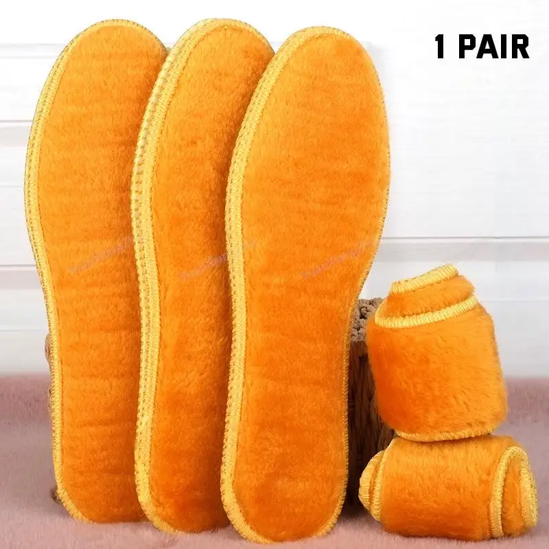 NEW Winter Plush Warm Insole for Shoes Thicken Snow Boots Shoe Sole Thermal Insert Sports Running Insoles Men Woman_voghion.com