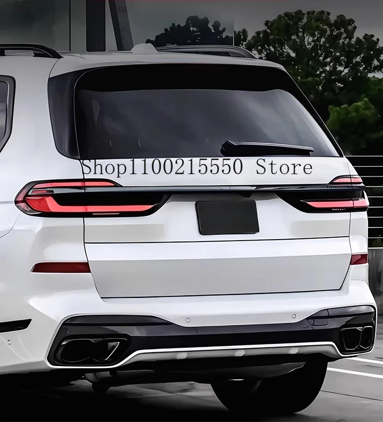 BMW X7 G07 2019-2025 용 뒷문 뒷문 하단 커버 몰딩 트림 스테인레스 스틸 뒷문 트림 자동차 액세서리
