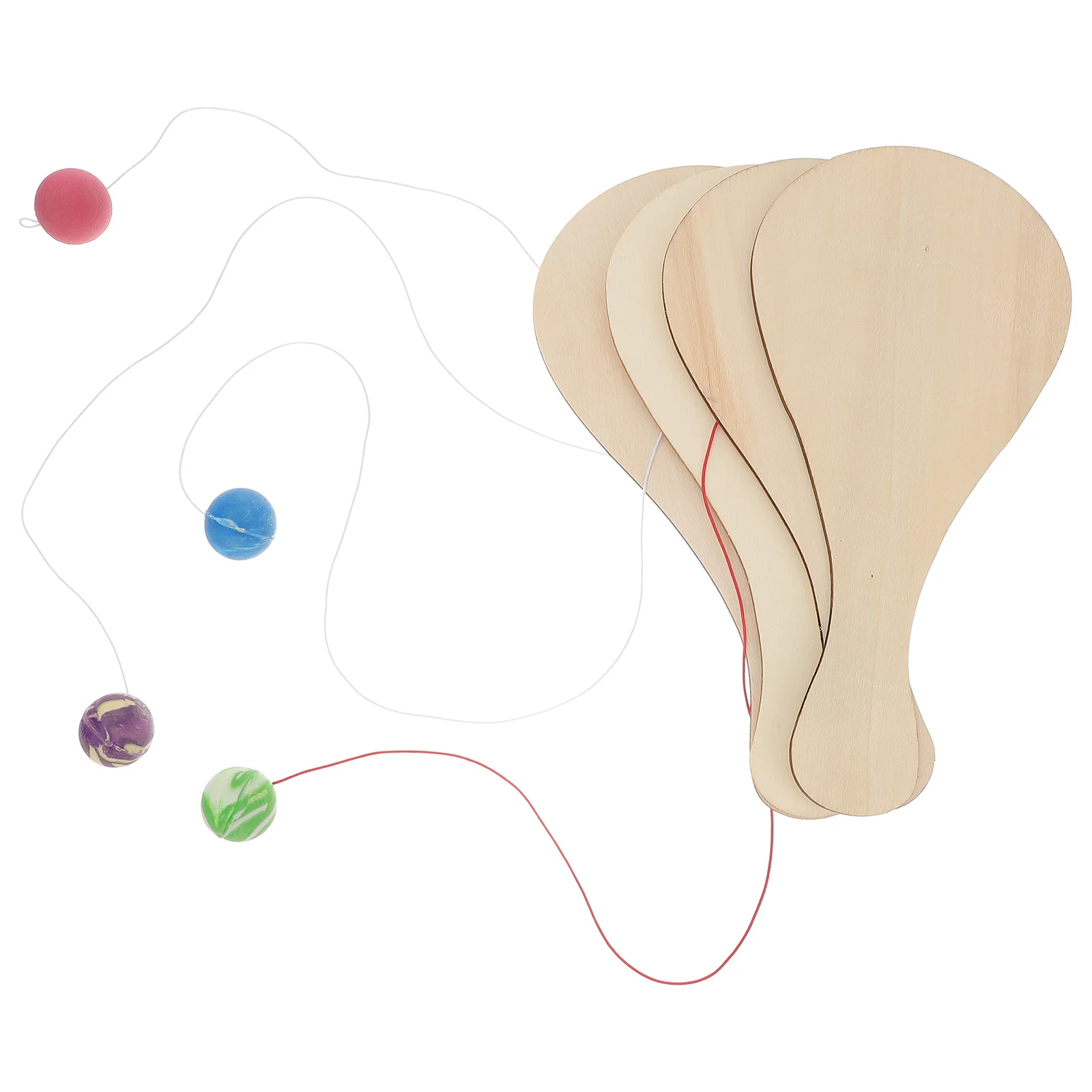 

6 шт., деревянные шарики для граффити