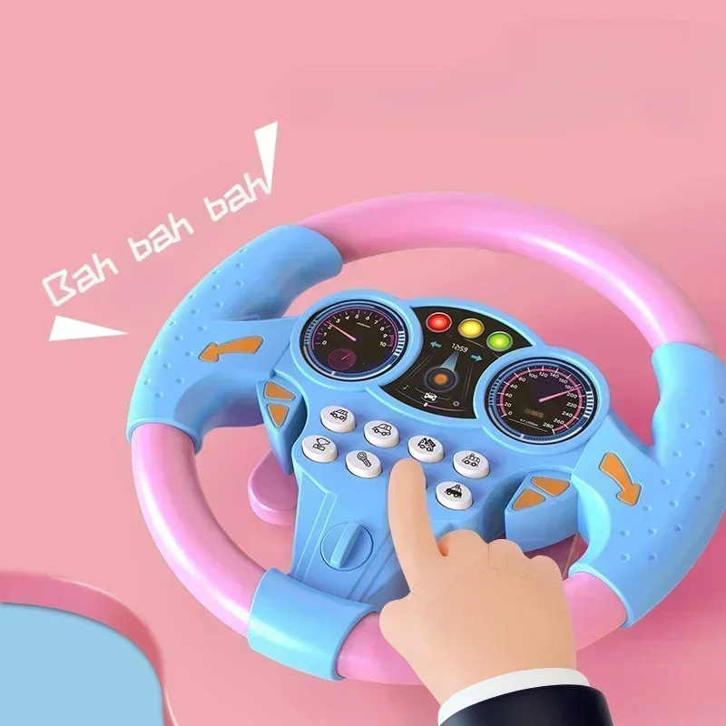 Infant Shining Interactive Steering Wheel Toy for Early Childhood Development