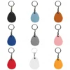 Leather Keychain Doorlock Key Ring Access Card Bag Induction Waterproof ID Card Case Key Tag Protective Case Key Tag Ring 4