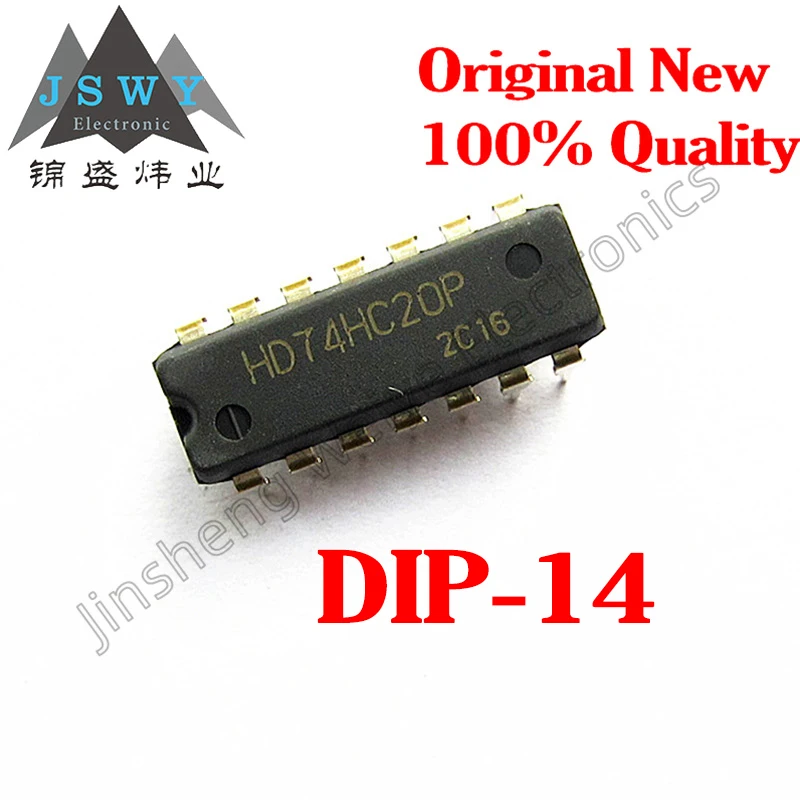 

1~30PCS 74HC20 HD74HC20P SN74HC20N DIP14 Dual 4-Input & Non-Gate Logic IC Imported New