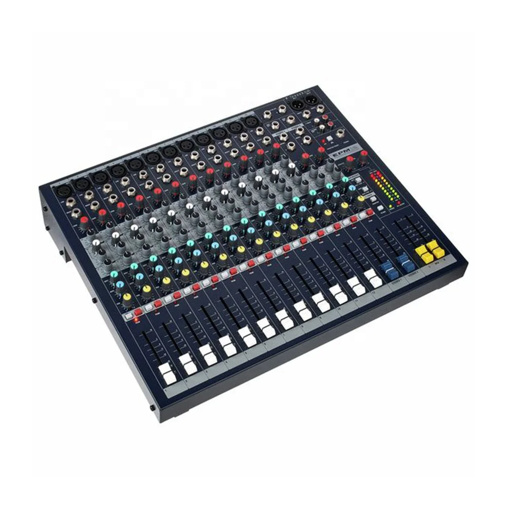 사운드크래프트 EPM12 14채널 아날로그 믹서 (12개의 모노 입력, 2개의 스테레오 입력 포함) PA 시스템 오디오 스피커 콘솔