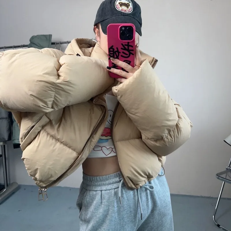 2023 New Women Down Jacket Winter Coat Female Short Parkas Loose Thick Warm Outwear Leisure Time Versatile Fashion Overcoat