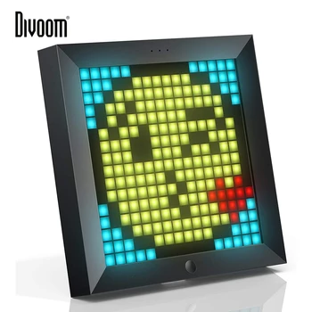 Divoom Pixoo Digital Photo Frame Alarm Clock with Pixel Art Programmable LED Display, Neon Light Sign Decor, New Year Gift 2021 1