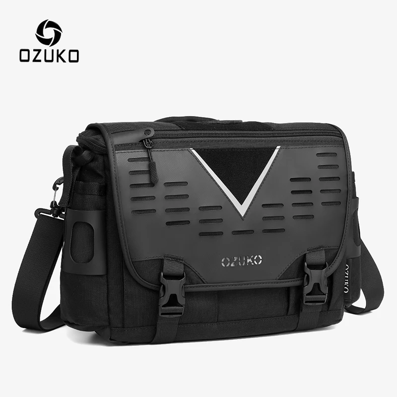 OZUKO Men Shoulder Bag High Quality Large Messenger Bags Male Water Resistant Handbag Outdoor Short Trip