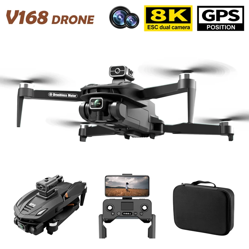 V168 Drone GPS 8K Professional With HD Camera Brushless 5G WIFI