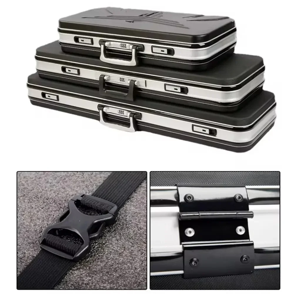 90cm Thickened Code Tool Case for Instrument Box Golf Bows Sniper Rifles with Pre Cut Foam Waterproof Wear-resistant Shockproof 3