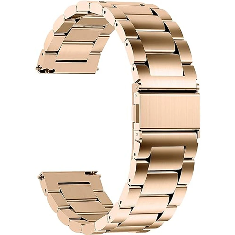 Premium Stainless Steel Watch Band - Adjustable 18mm, 20mm, 22mm