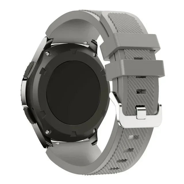 Premium Silicone Smartwatch Band – 20mm/22mm Adjustable Strap